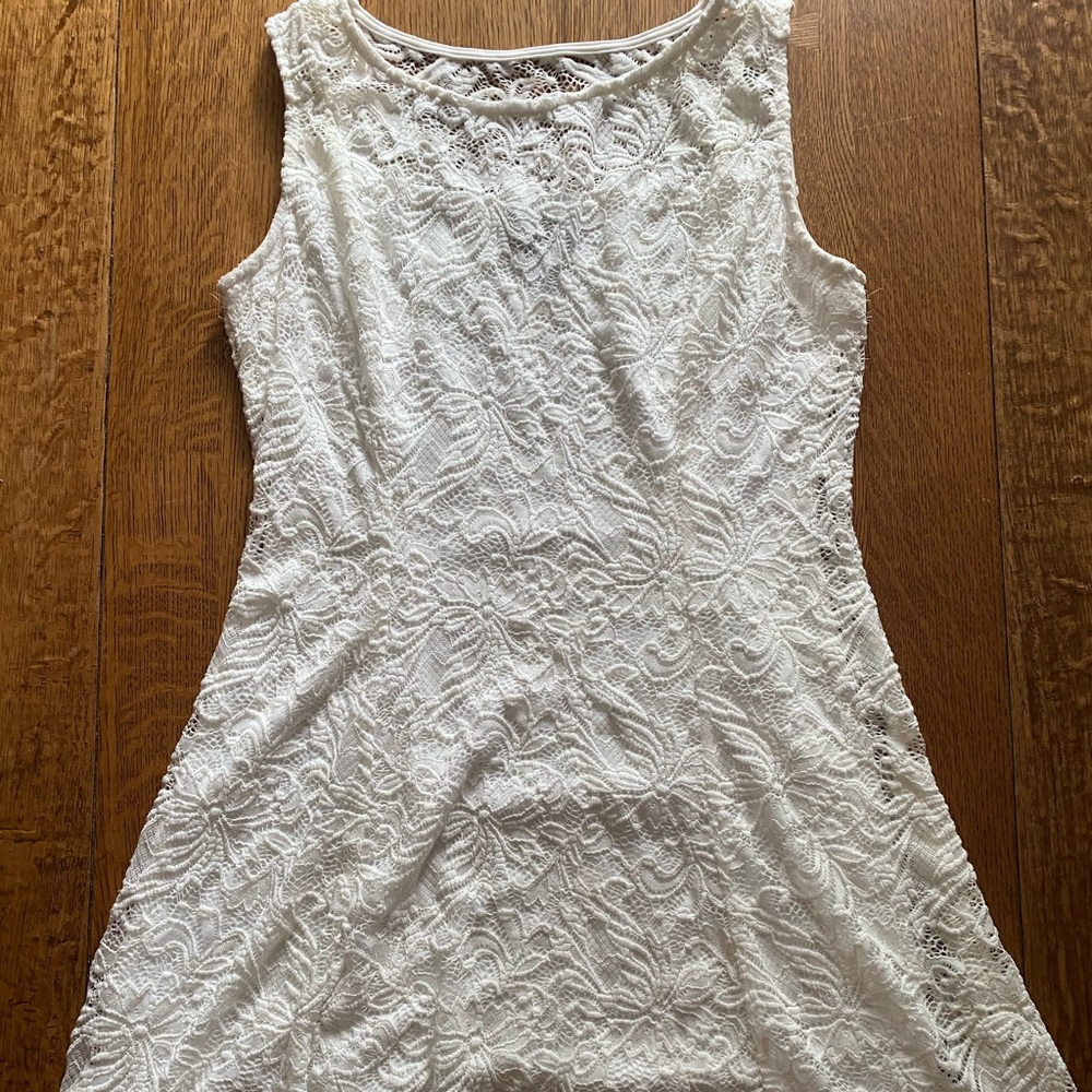 White lace dress